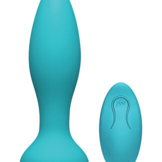 A-Play - Rimmer - Experienced - Rechargeable Silicone Anal Plug with Remote - Teal
