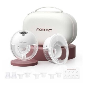 Momcozy M5 Smart Wearable Electric Breast Pump Double-Gray